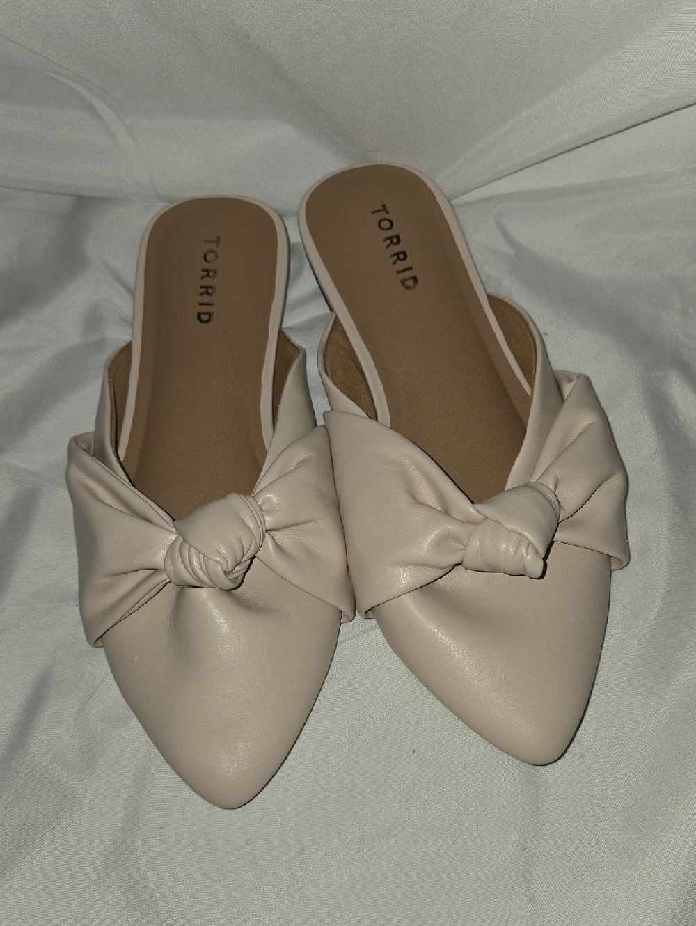 torrid Blush Knot Pointed-Toe Slip-On Mules
